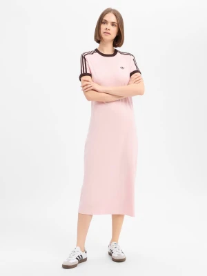 adidas Originals Damska sukienka z dżerseju Kobiety Bawełna różowy,