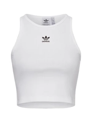 adidas Originals Damski podkoszulek Kobiety Bawełna biały jednolity,