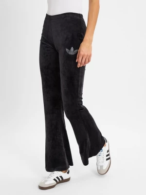 adidas Originals Damskie spodnie do biegania - Bling Flares Kobiety czarny jednolity,