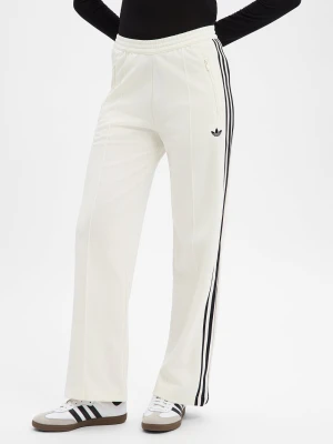 adidas Originals Damskie spodnie do biegania - Ręcznik frotte Kobiety Materiał dresowy biały jednolity,