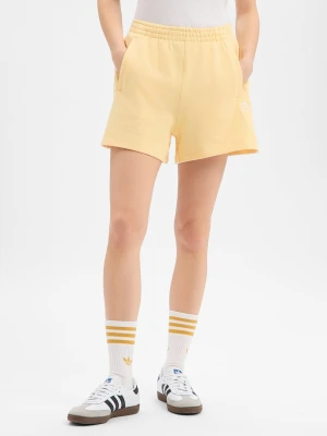 adidas Originals Damskie szorty dresowe Kobiety Bawełna (100%) żółty jednolity,