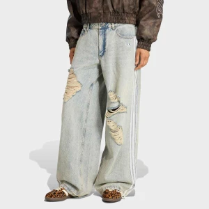 adidas Originals Denim Pants kobiety Spodnie dżinsowe niebieski rozmiar Odzież