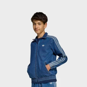 adidas Originals Firebird Denim Tracktop uniseks Kurtki dżinsowe niebieski rozmiar Odzież