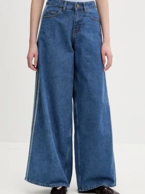 adidas Originals Firebird jeansy wide leg damskie