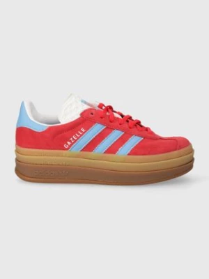 adidas Originals Gazelle Bold sneakersy kolor czerwony IE0421