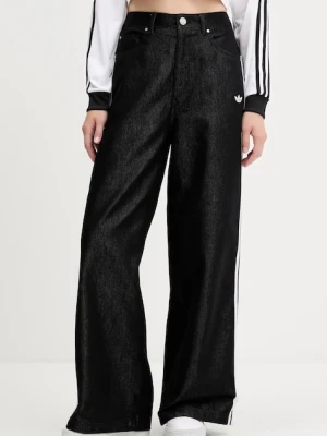 adidas Originals jeansy Baggy Shine Dnm damskie high waist KE9799