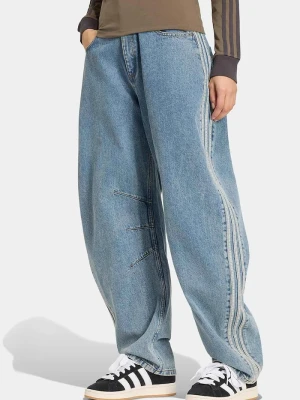 adidas Originals jeansy barrel damskie Barrel niebieski