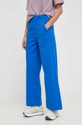 adidas Originals jeansy x Ksenia Schnaider damskie kolor niebieski IU2455CHEAPER