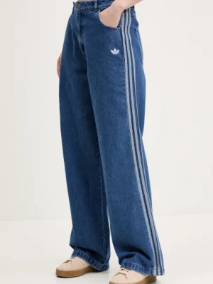 adidas Originals jeansy DENIM 3S PANT damskie kolor niebieski JD2574