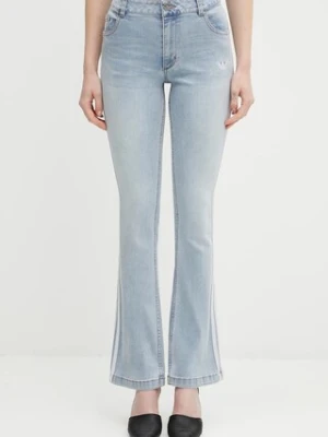 adidas Originals jeansy Slim Denim damskie medium waist KE9801
