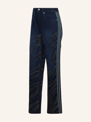Adidas Originals Jeansy Straight Adilenium Season 6 Z Kamyczkami Ozdobnymi blau