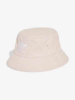 adidas Originals kapelusz bawełniany Adicolor Trefoil Bucket Hat kolor różowy bawełniany IB9997-ROZOWY