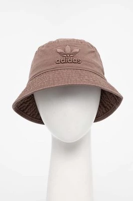 adidas Originals kapelusz bawełniany kolor brązowy bawełniany IT7623