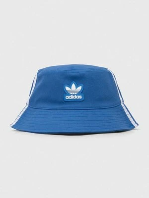 adidas Originals kapelusz bawełniany kolor niebieski bawełniany IS4632