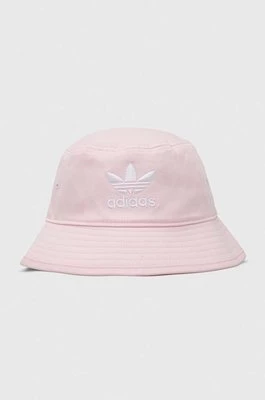 adidas Originals kapelusz bawełniany kolor różowy bawełniany IS4628