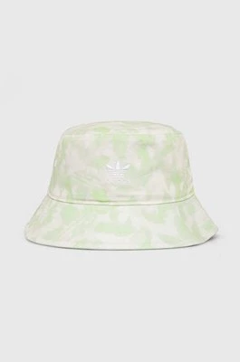 adidas Originals kapelusz bawełniany kolor zielony bawełniany