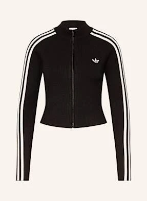 Adidas Originals Kardigan Adicolor 3 Stripes Slim Knit schwarz