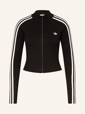 Adidas Originals Kardigan Adicolor 3 Stripes Slim Knit schwarz