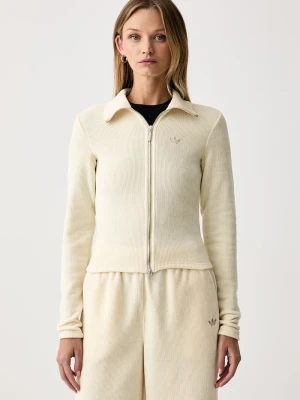 adidas Originals kardigan damski Chenille Zip Up beżowy
