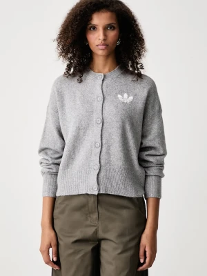 adidas Originals kardigan damski Essentials Knit szary