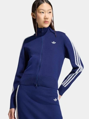 adidas Originals kardigan damski Knitted Firebird granatowy