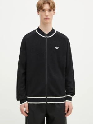 adidas Originals kardigan wełniany Premium Cardigan kolor czarny JD3403