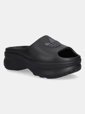 adidas Originals klapki Adifoam Stan Slide W damskie kolor czarny na platformie JI2610