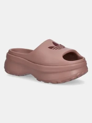 adidas Originals klapki Adifoam Stan Slide W damskie kolor różowy JI2614