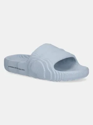 adidas Originals klapki Adilette 22 W damskie kolor niebieski JH9689