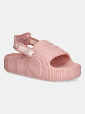 adidas Originals klapki Adilette 22 XLG damskie kolor różowy na platformie JQ3275