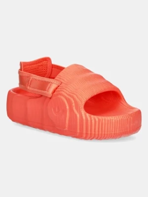 adidas Originals klapki Adilette 22 Xlg W damskie kolor pomarańczowy na platformie JH9700