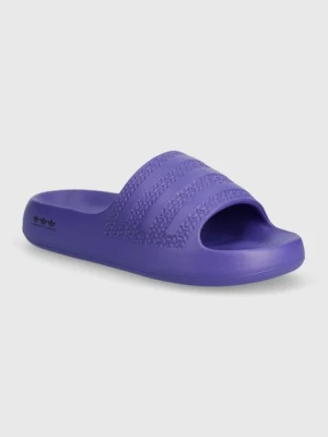 adidas Originals klapki ADILETTE AYOON W damskie kolor fioletowy na platformie IE5619