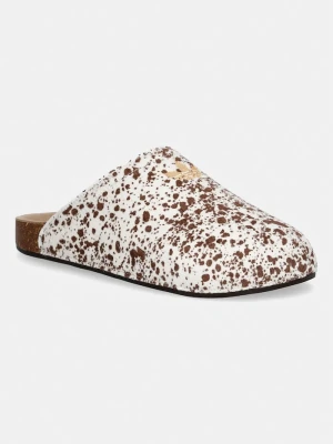 adidas Originals klapki damskie skórzane Adimule brązowy