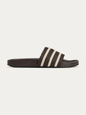 adidas Originals klapki skórzane x Wales Bonner Adilette damskie kolor brązowy JR0229