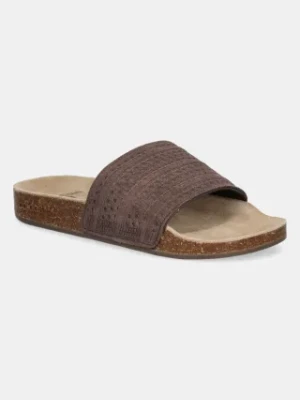 adidas Originals klapki zamszowe Adilette RS kolor brązowy JH5493