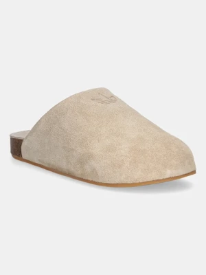 adidas Originals klapki zamszowe Adimule damskie kolor beżowy JP8730