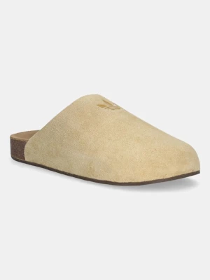 adidas Originals klapki zamszowe Adimule damskie kolor beżowy JR3587