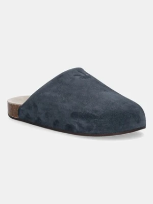 adidas Originals klapki zamszowe Adimule damskie kolor niebieski JP8729