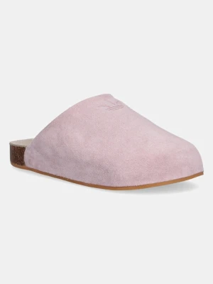 adidas Originals klapki zamszowe Adimule damskie kolor różowy JP8731
