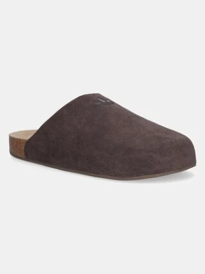 adidas Originals klapki zamszowe Adimule kolor brązowy JS0705