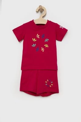 adidas Originals komplet bawełniany dziecięcy HE6852 kolor różowy