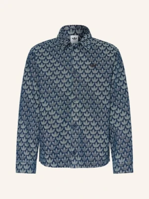 Adidas Originals Koszula Jeansowa Loose Fit blau