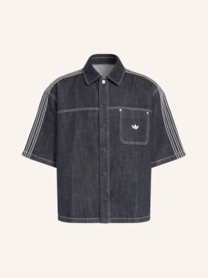 Adidas Originals Koszula Jeansowa Originals Denim Short Sleeve Work Loose Fit blau