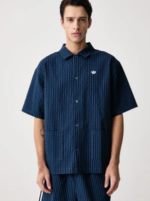 adidas Originals koszula męska z bawełną Resort niebieski