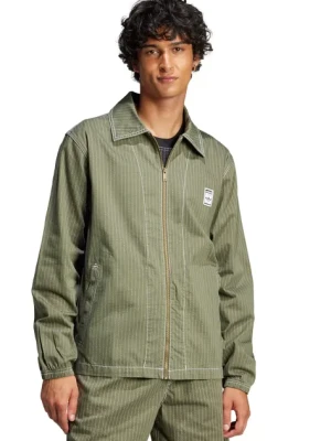 adidas Originals koszula Wabash Nylon Coach męska kolor zielony przejściowa JP4484