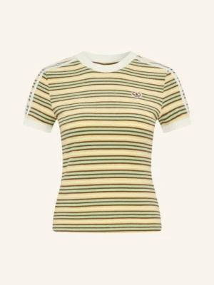 Adidas Originals Koszulka Adidas Originals Summer Glow Slim Striped Z Frotte gelb