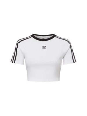 adidas Originals Koszulka damska - Baby Tee Kobiety Bawełna biały jednolity,