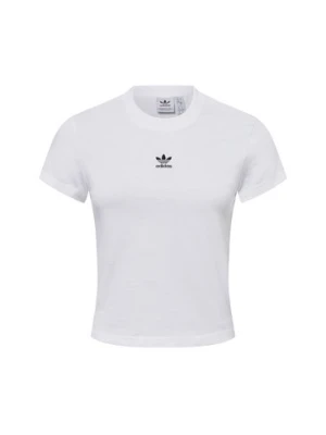 adidas Originals Koszulka damska Kobiety Bawełna biały jednolity,