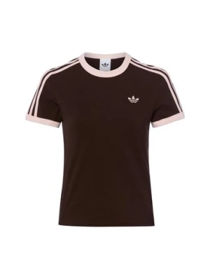 adidas Originals Koszulka damska Kobiety Bawełna brązowy,