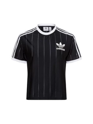 adidas Originals Koszulka damska Kobiety Sztuczne włókno czarny wzorzysty,